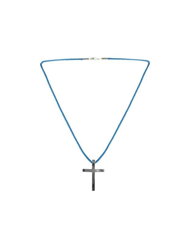 Silver cross polished