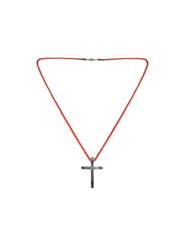Silver cross polished