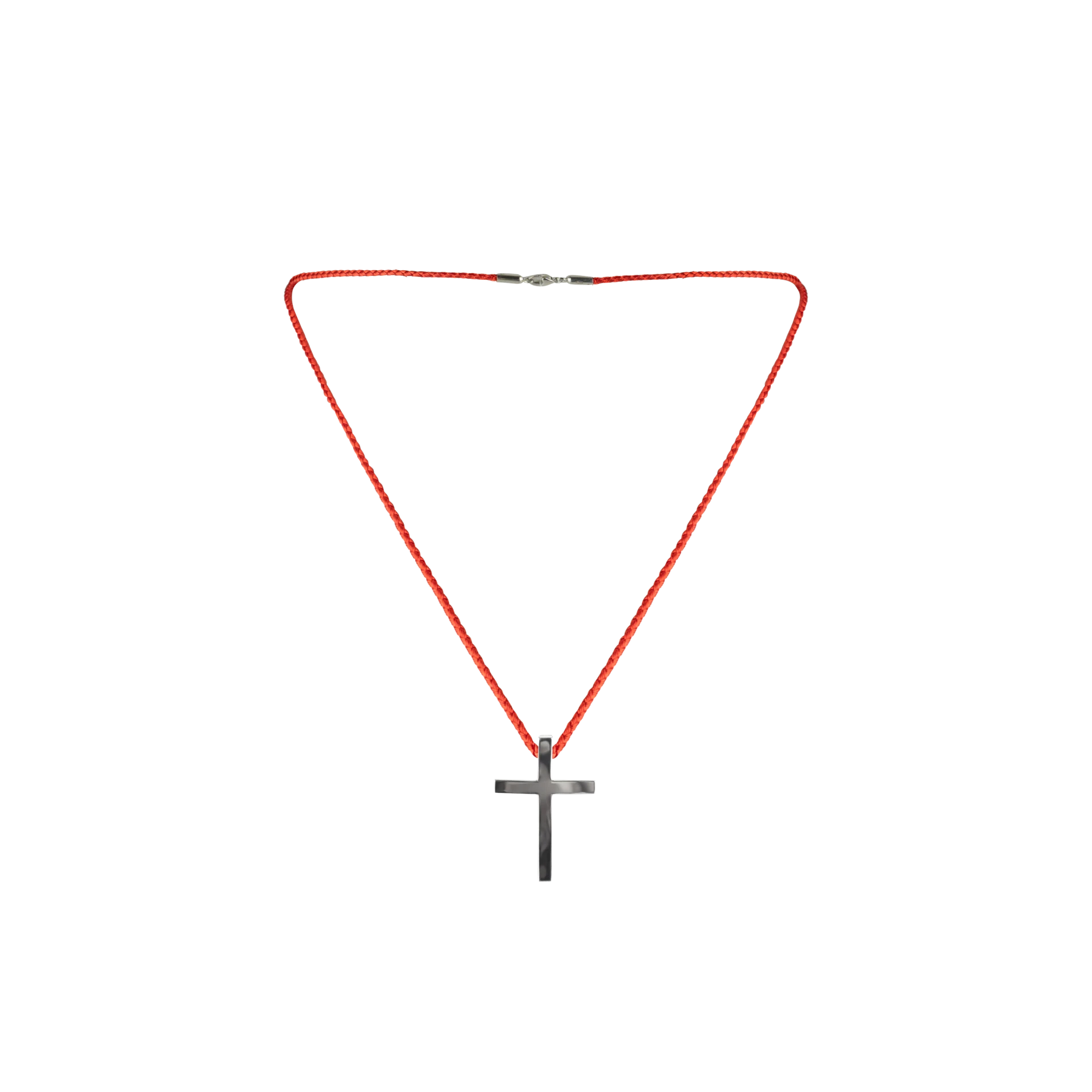 Silver cross polished