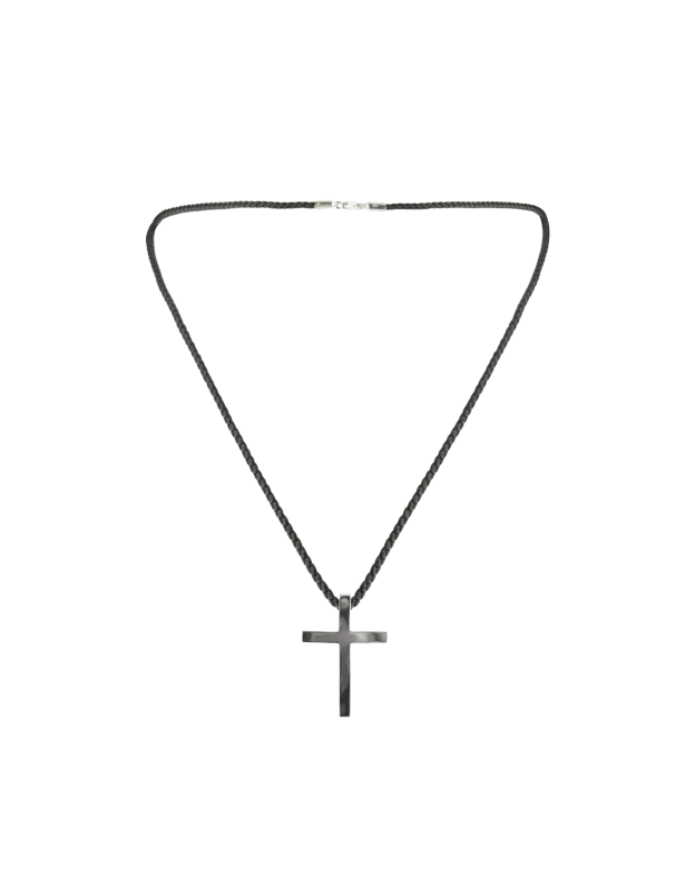 Silver cross polished
