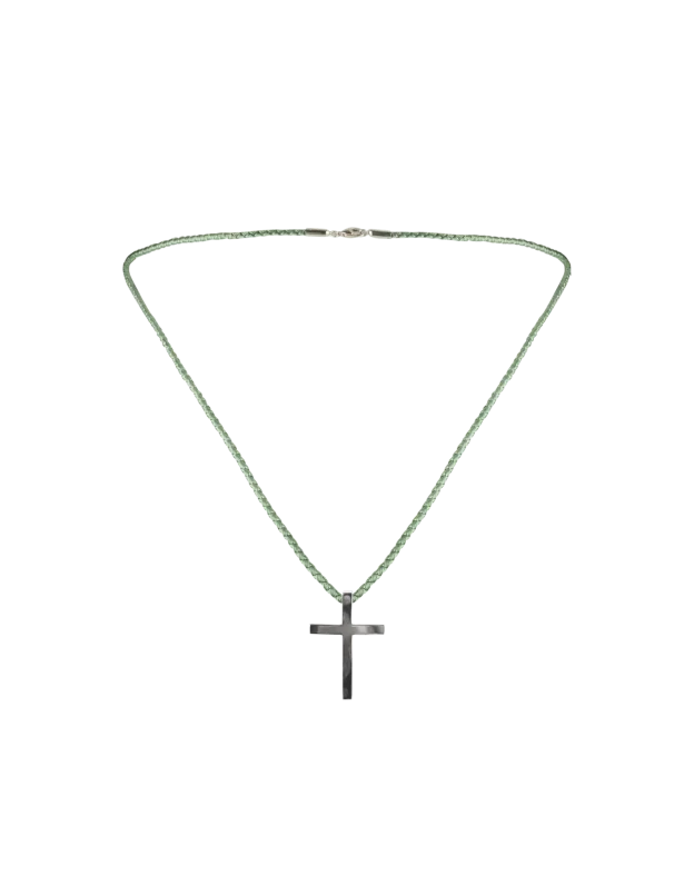 Silver cross polished