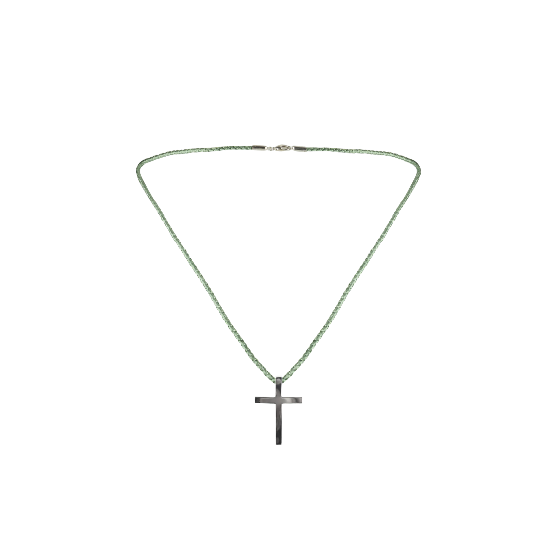 Silver cross polished