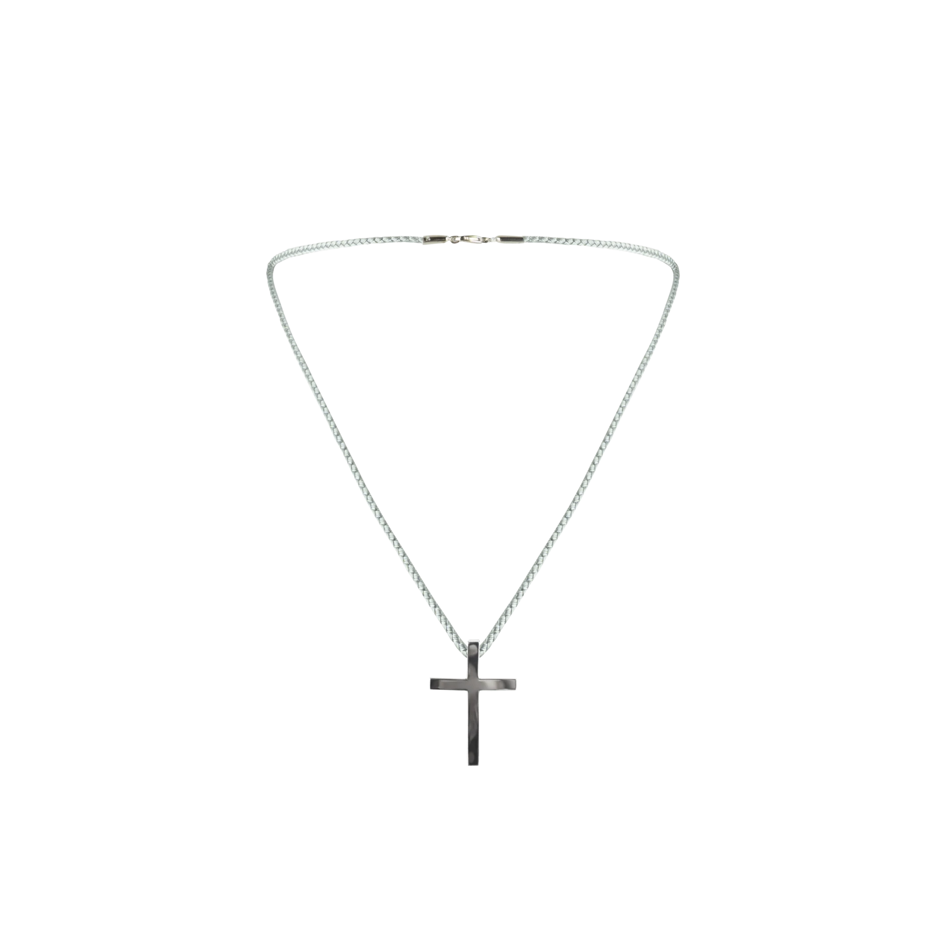 Silver cross polished