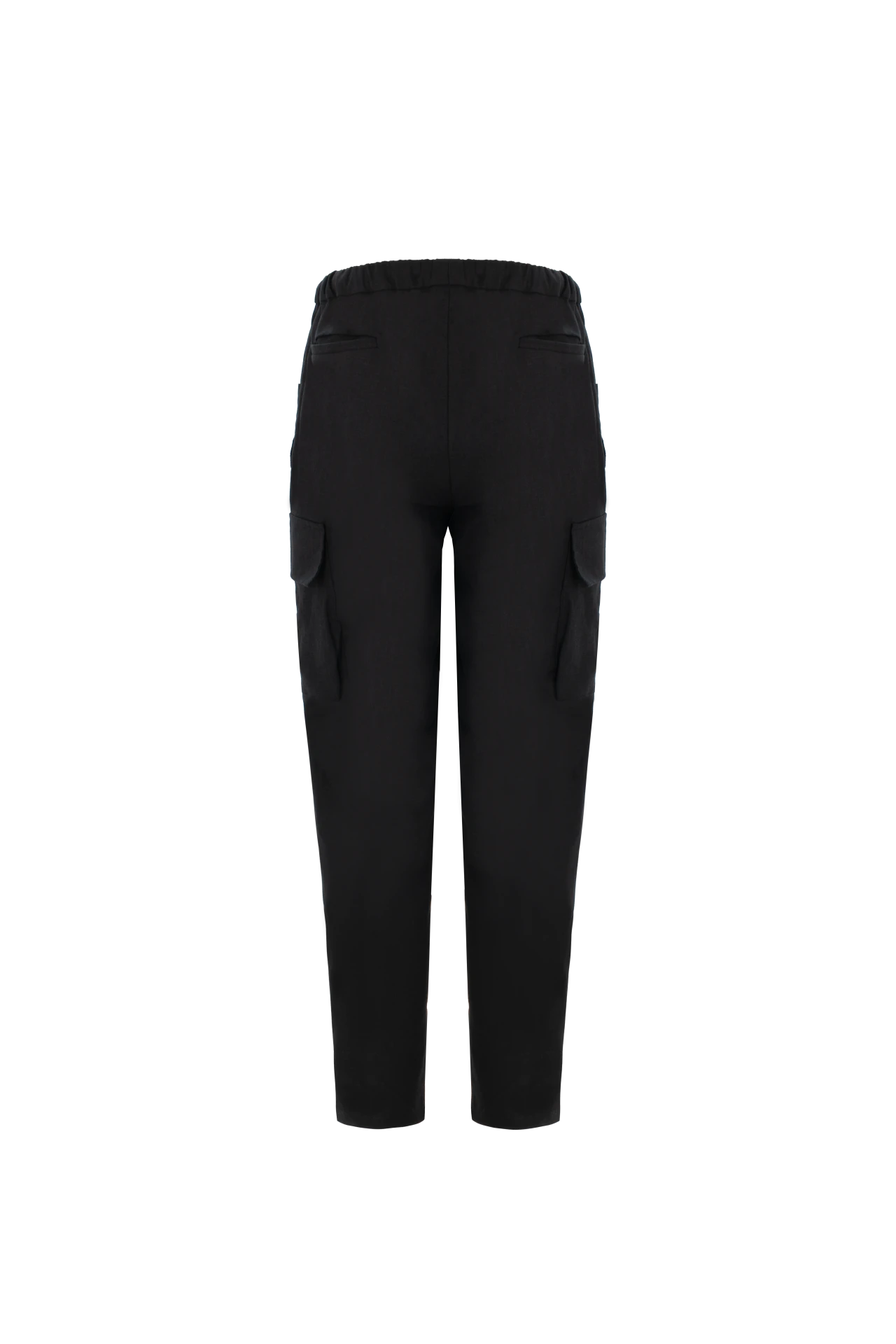 Linen military cargo pants