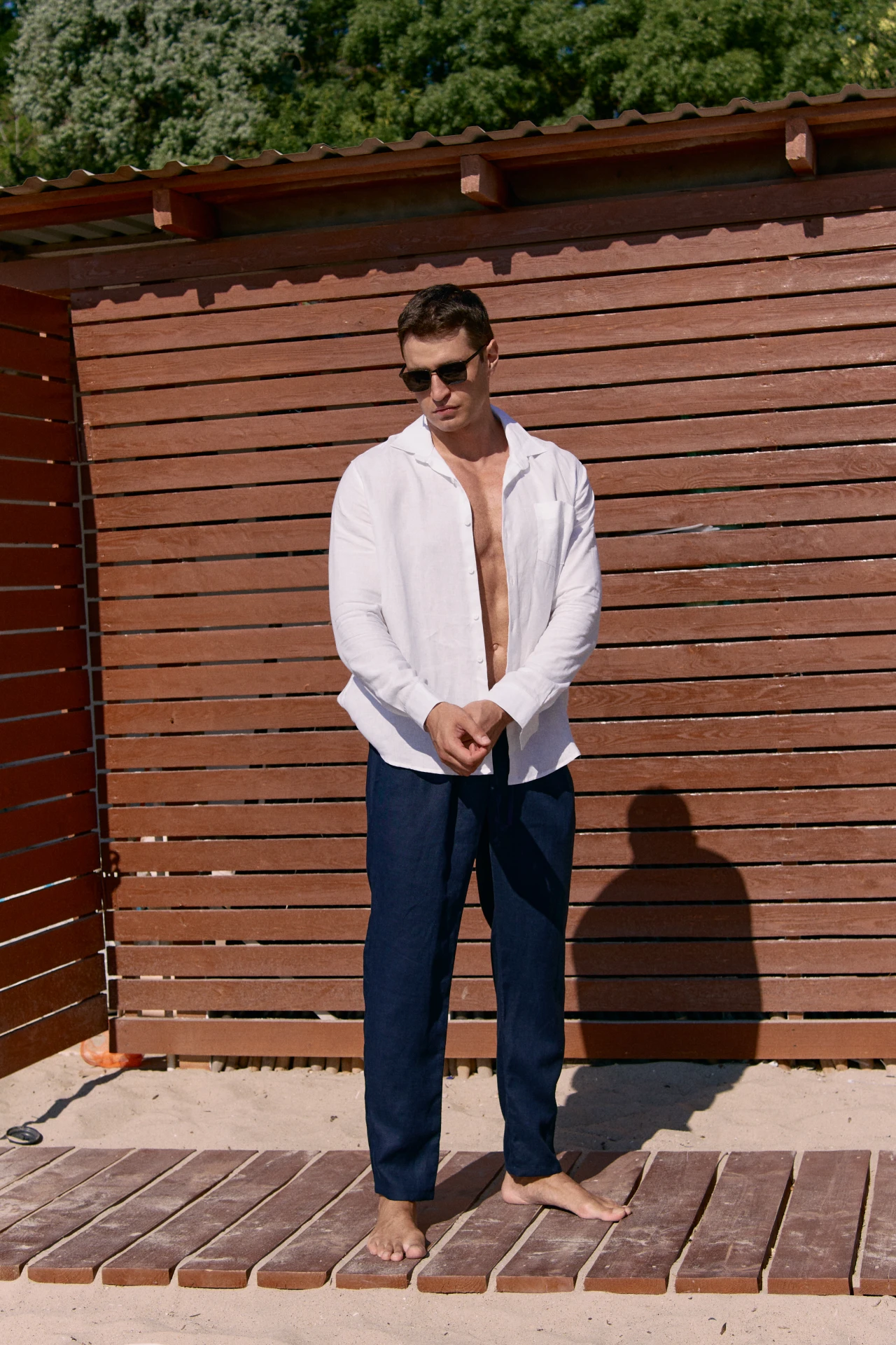 Linen white shirt